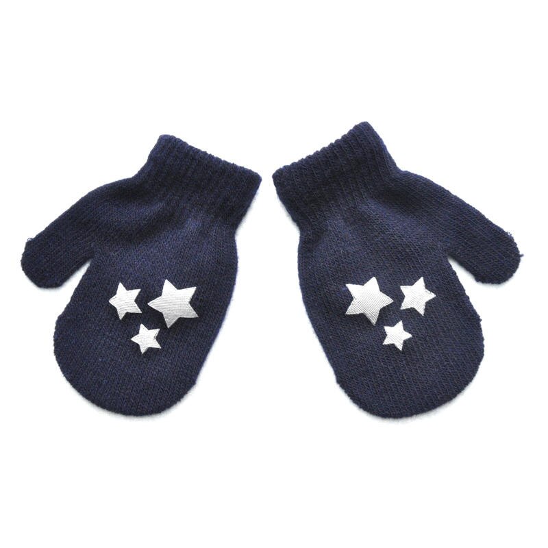 Balleenshiny Neue Kleinkind Baby Fäustlinge Pentagramm Liebe freundlicher Winter warm Anti-greifen Handschuhe Kleinkind der Hand Schutz abdeckung: T3