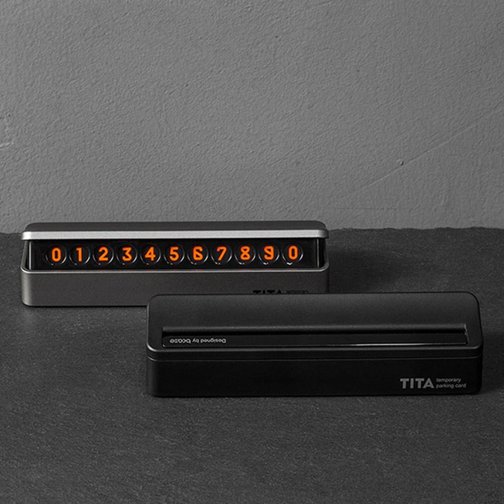 Universal Car Temporary Parking Card Telephone Number Plate Magnetic