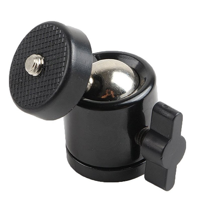 2 Pcs 1/4 Inch Mini Tripod Ball Head Bracket Holder Mount Ballhead for DSLR Camera & 2 Pcs 2 in 1 Connecting Converting Bridge A