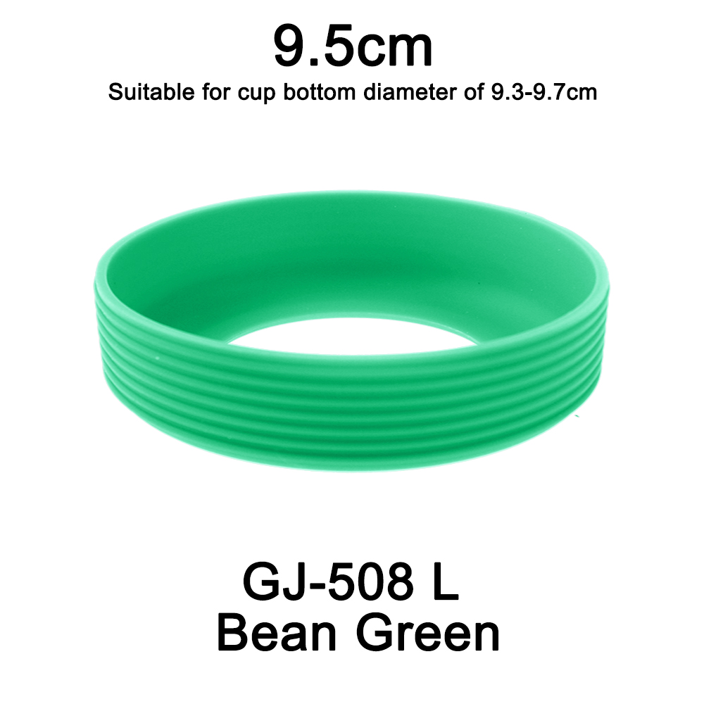 1pc diâmetro 9.5cm 24g rosqueado copo de silicone macio capa inferior resistente ao desgaste anel manga anti deslizamento boa dureza elástica: Marfim