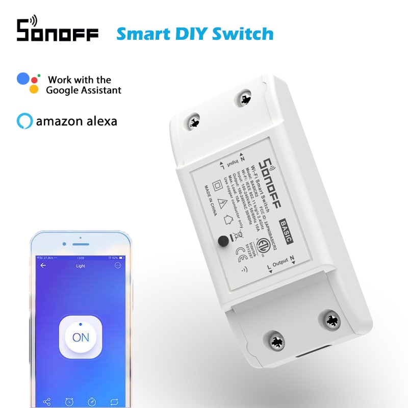 Sonoff Basic R2 Wifi Timer Smart Diy Mini Switch Ondersteuning Ewelink App Draadloze Domotica Compatibel Met Google Home Alexa