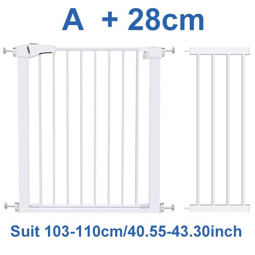 Baby Bescherming Deur Hek Huisdier Hek Trap Deur Geschikt Voor Meerdere Breedtes Voor Kinderen Veiligheid Hoge Sterkte Ijzeren Poort: Gate with 28 cm