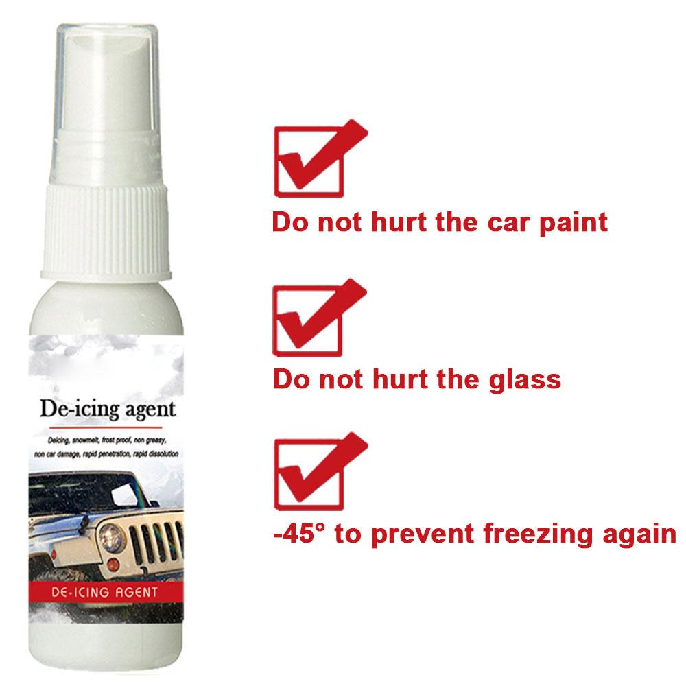 Agent antigel De dégivrage rapide d'agent De dégivrage d'automobile De dégivrage De pare-brise De voiture De 30ml/100ml pour le rétroviseur De fenêtre en verre