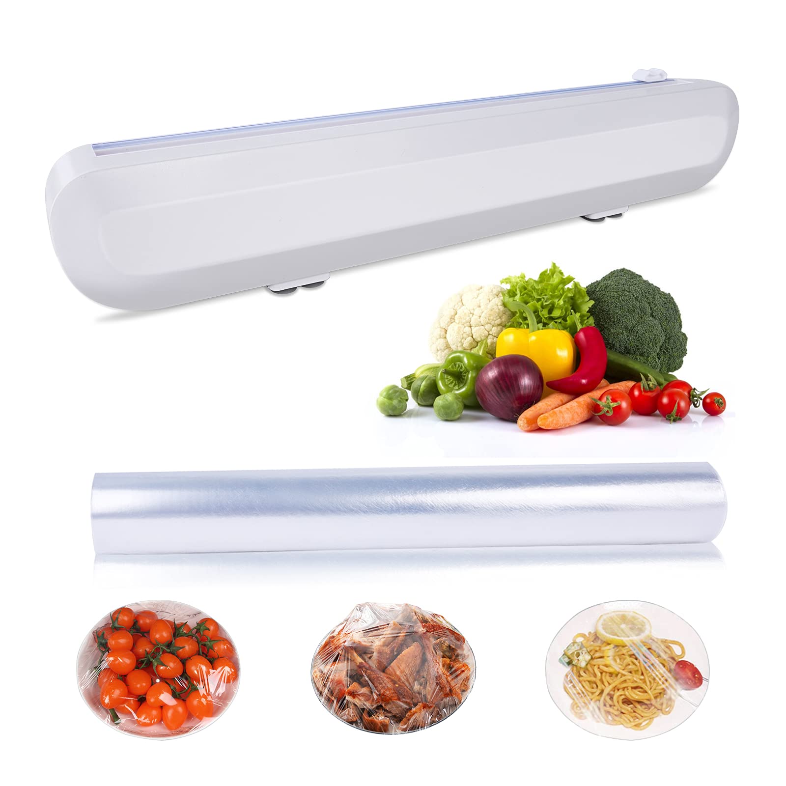 Plastic Cutter Foil Cling Film Fresh-Keeping Film Cutter Food Wrap Dispenser Storage Holder Kitchen Accessories Household Tools