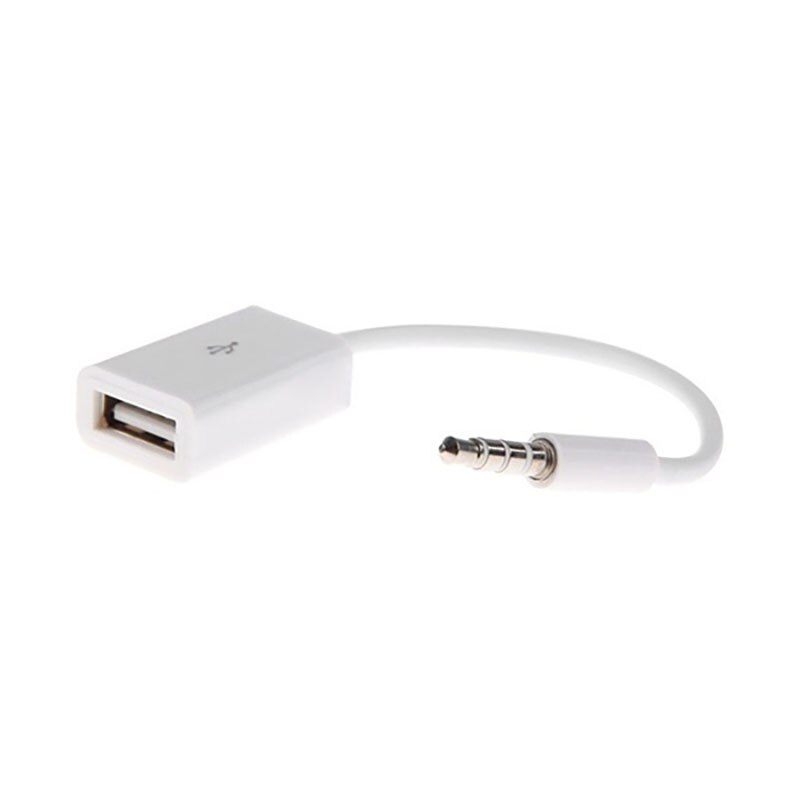 Auto AUX Kabel Adapter - 15cm - 3.5mm naar USB - voor Nissan Micra, Xtrail, Juke, Qashqai