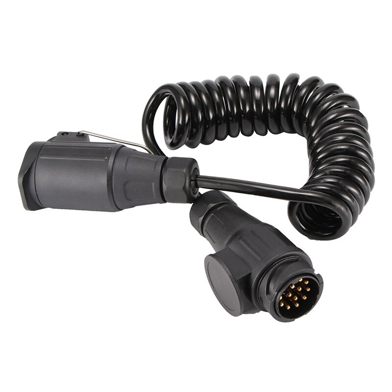 13 Pin Plug En 13 Pin Socket Trailer Plug Met Spring Kabel 300Cm Uitbreiding Bedrading Caravan Connectors Auto Accessoires