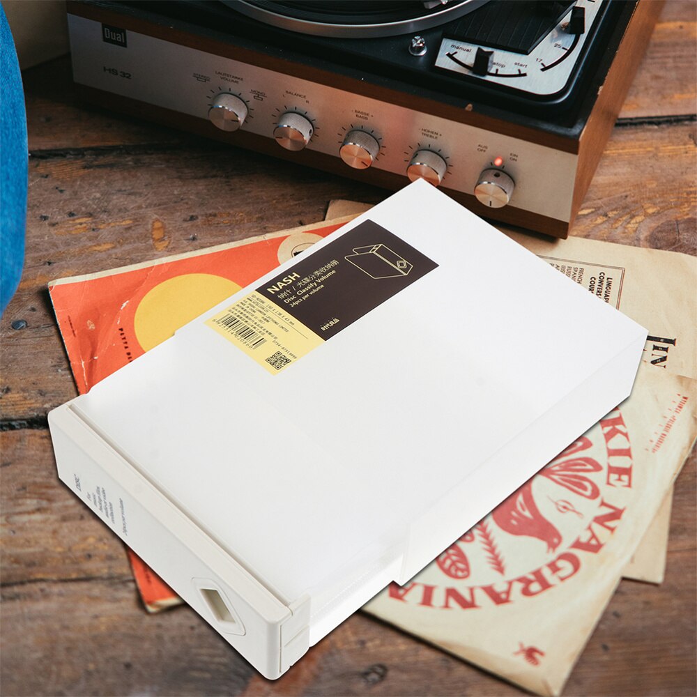 2 PCS Storage Box Optical Disk Storage Box Large Capacity 24 Pieces