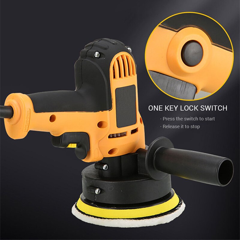 Máquina pulidora de coche de 5 pulgadas y 125mm, pulidora automática de doble acción orbital, Kit de pulido de lijadora de velocidad Variable, herramientas y máquina de encerado de coche