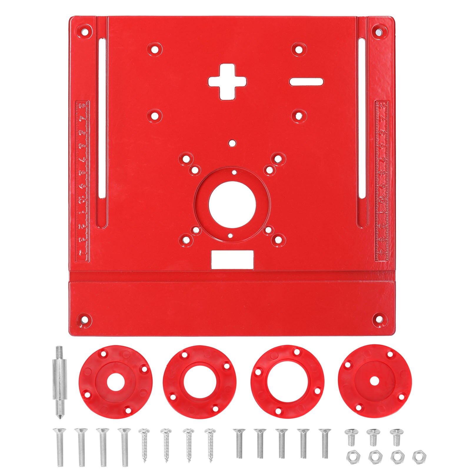 Router Table Insert Plate Electric Trimming Machine Jig Saw Flip Board Engraving Auxiliary Tool for Woodworking Work Benches: B
