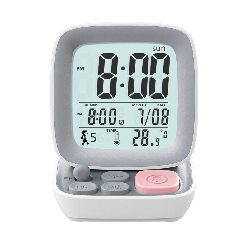 Reloj de escritorio con temporizador para niños y estudiantes, pantalla Digital grande, E5BE