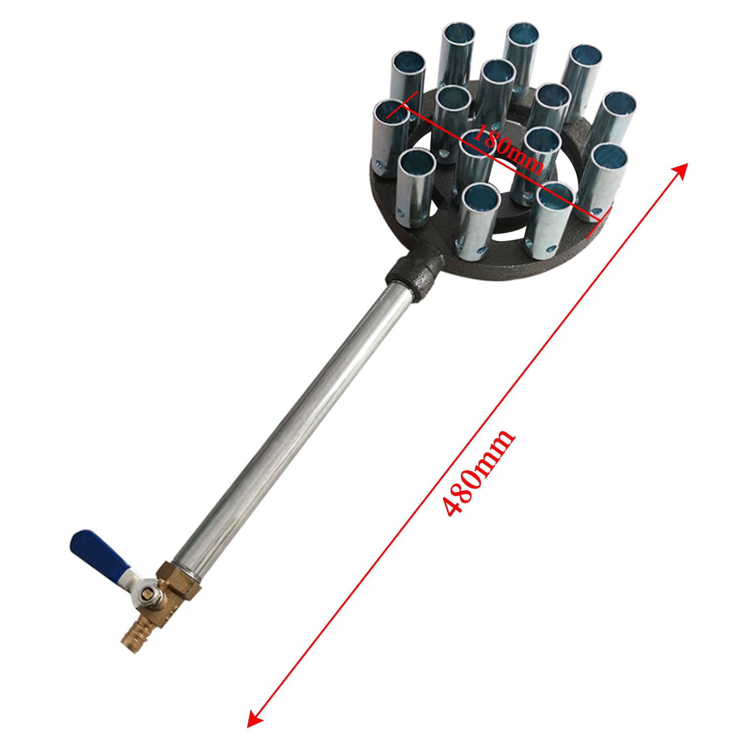 Cast Iron Burner for stove natural gas liquefied oven stove kitchen propane portable gas jet burner stove 5/7/9/12/18 hole 1pc: Natural Gas 15hole