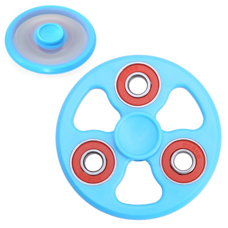 Children Autism Fingertip Gyroscope Rotation Hand Spinner Aluminum Alloy with LED Toy Kids Fidget Spinner Stress Relief Toy Boy