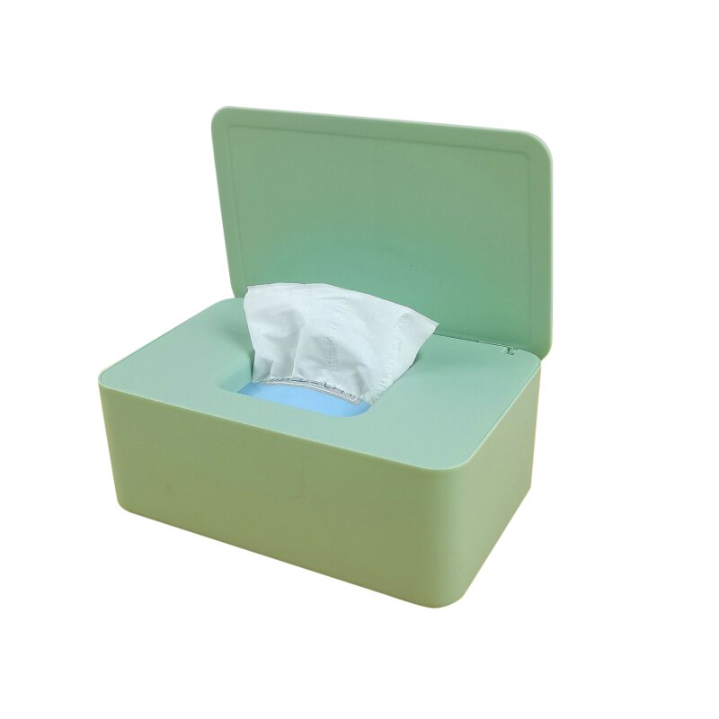 Plastic Tissue Box Wet Tissue Holder Cover Wipes Paper Tissue Paper Storage Box Paper Towel Dispenser Home Napkin Organizer: Green