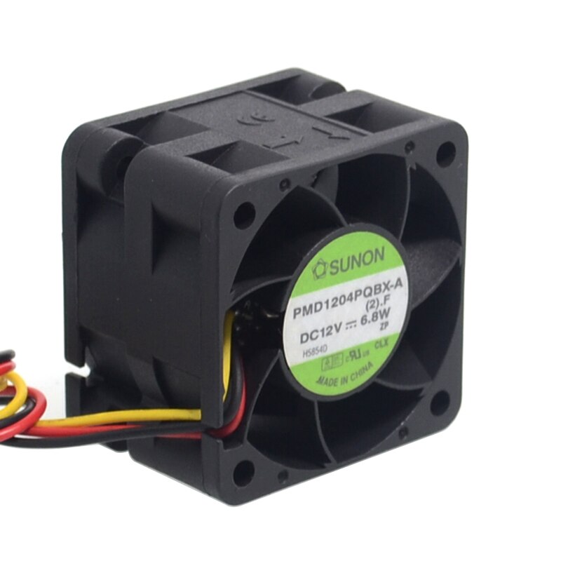 For sunon original pmd 1204 pqbx -a 4cm 40mm 4028 12v 6.8w høyhastighets server kjølevifte 40*40*28mm