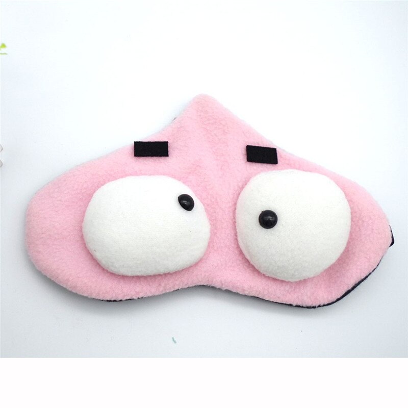 1 Pcs Cartoon Animals Shape Sleeping Eye Mask Soft Plush Travel Sleeping Blindfold Durable Eyepatch Travel Accessories: D