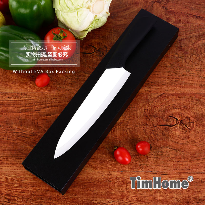 Timhome 7 inch chef knife kitchen ceramic knife for cutting boneless meat