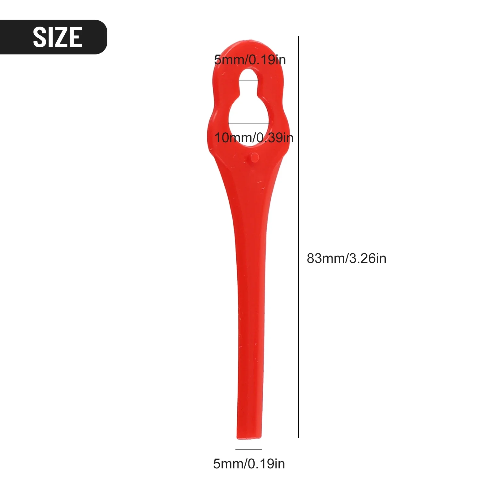 40 Stuks Grastrimmer Snijkop Vervangende Messen Voor Parkside Prta 20-lia1 Lidl Ian 311046 Trimmer Plastic Snijkop