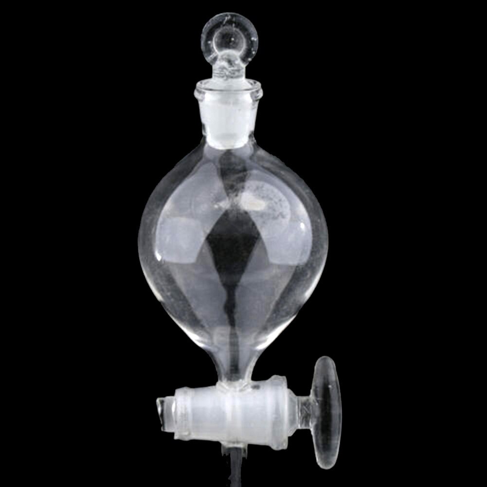 Glass Conical Flask Separatory Funnel Stopper Lab Gas Generator Apparatus Kit like oxygen hydrogen and carbon dioxide