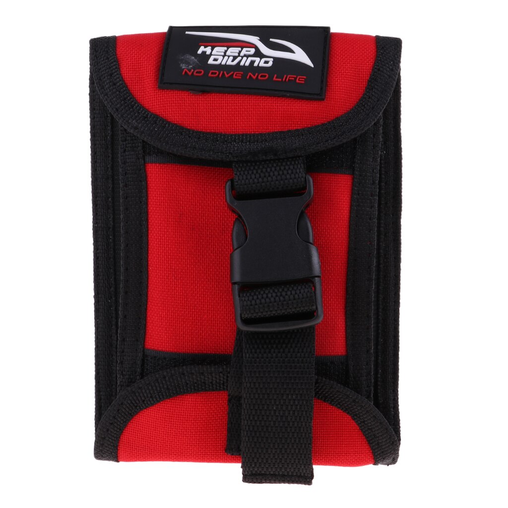 MagiDeal 3KG leer Nylon Tauchen Tauchen tauchen Taucher Gewicht Gürtel Tasche Getriebe Halfter Beutel: rot 
