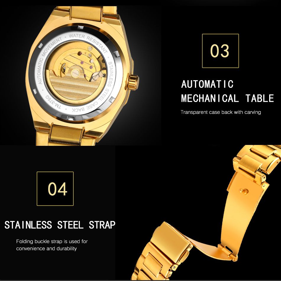 Forsining Automatic Mechanical Watch Luminous Three Eyes Six Needles Skeleton Top Brand Luxury Male Wrist Watch Wrist Clock