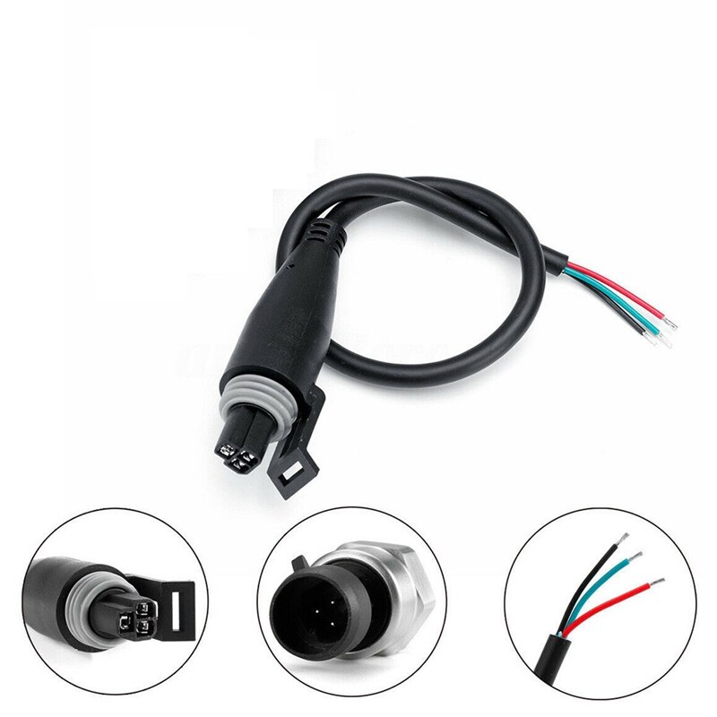 1/8 NPT Thread Stainless Steel Pressure Transducer Sender Sensor Gas Oil Pressure Transmitter 200PSI