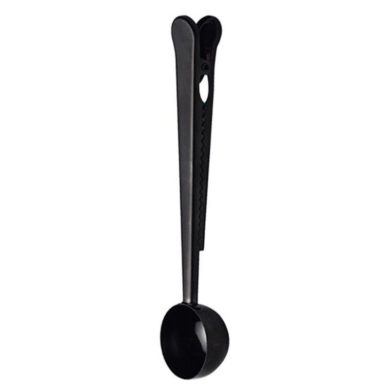 Cuchara de cocina o cafetería con Clip, cuchara medidora de té y café de acero inoxidable