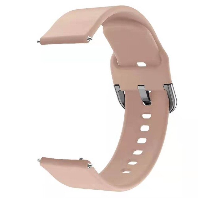 Urremme 20mm til samsung galaxy watch active 2 silikone sport armbånd urremme til samsung active 2 urremme 1:1: Lyserød 2