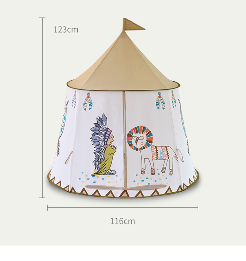 123*116 centimetri Per Bambini Casa Tenda Portatile Tenda Per Bambini Wigwam Tenda del Gioco A Secco Piscina Con Le Palle Tipi Bambino Per regalo di compleanno Di Natale