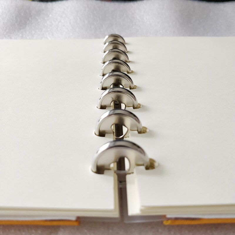 23Mm Binding Ring Paddestoel Gat Knop Notepad Plastic Losbladige Spoel 360 Graden Opvouwbare Plastic Schijf Plastic Gesp kantoor