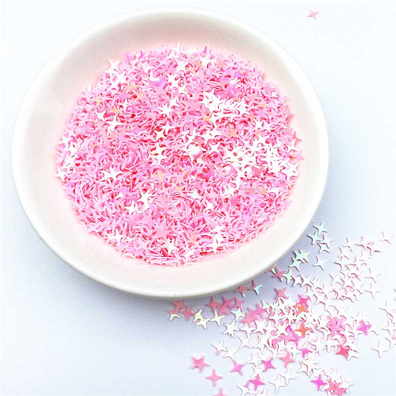 4 mm vierpuntige ster kruis ster pailletten pvc kristal modder flitsende nagels schoonheid make-up kralen bruiloft feest gooien confetti  jj350