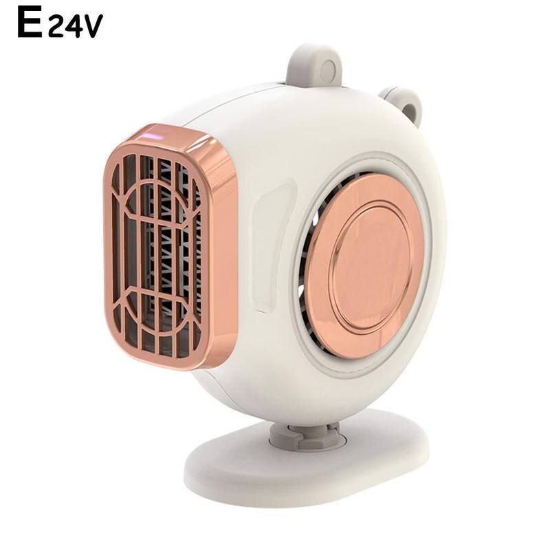 12V/24V Tragbare Auto Heizung Elektrische Fahrzeug Heizung Fan Fahren Defroster Elektrische Trockner Windschutzscheibe Anti-beschlag Demister Defroste: 24V Weiß