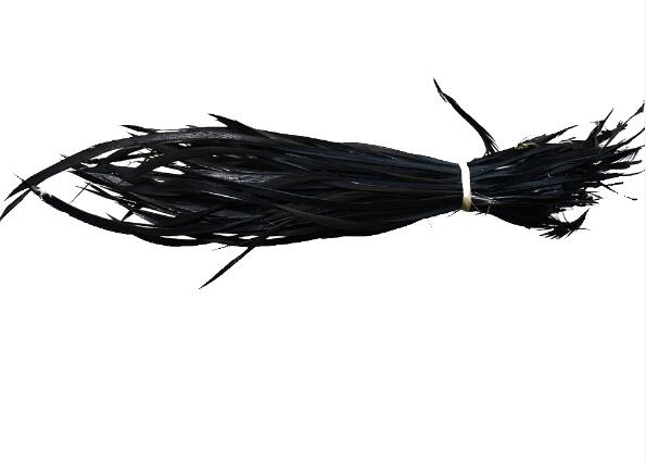 100 pièces teinture colorée coiffure indienne cheveux étendre plumes d'oie bricolage fête mariage broche accessoires tête ornements: black