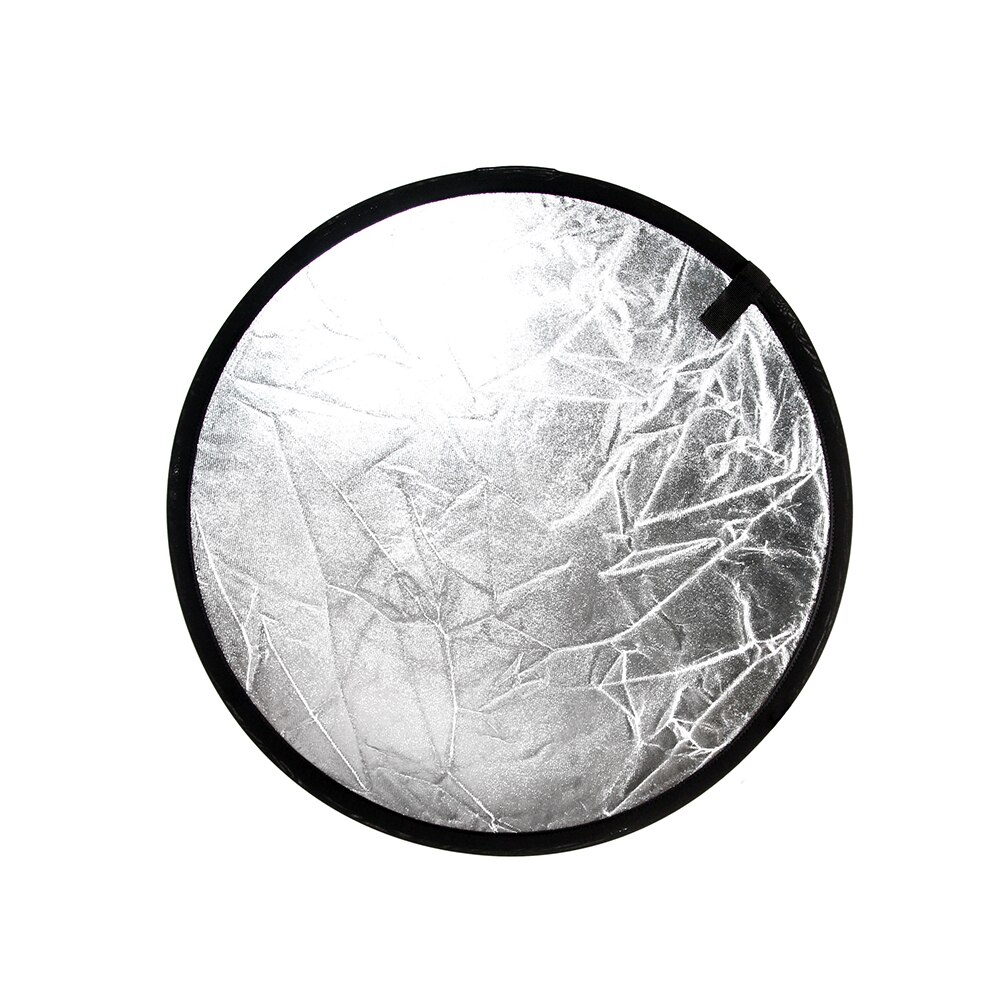2 In1 60 Cm 24 Inch Refletor Ronde Flash Studio Opvouwbare Light Disc Goud Zilver Riflettore Reflector Met Zak