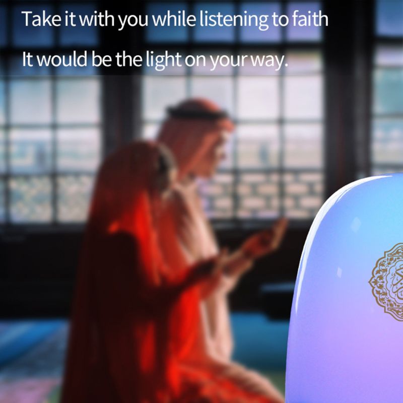 SQ906 LED touch Quran speaker RGB 8GB MP3 speaker night light lamp Intelligent Sound Quran Speaker