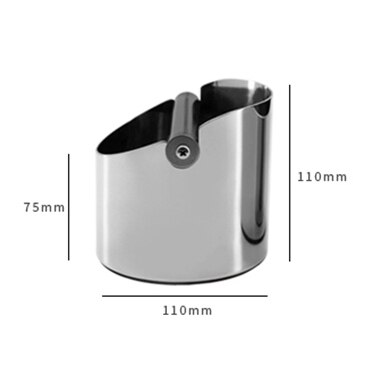 Stainless Steel Coffee Espresso Knock Box Anti slip Coffee Grind Dump Bin Waste Bin Detachable Knock Coffee Tools For Barista: C