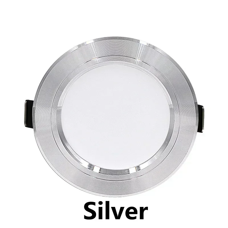 ledet-downlight 5w 9w ledet-panellampe 12w 15w 18w innfelt downlight rund taklampe  ac 220v 230v søkelyset innendørsbelysning: Grønn / 18 w / Svart