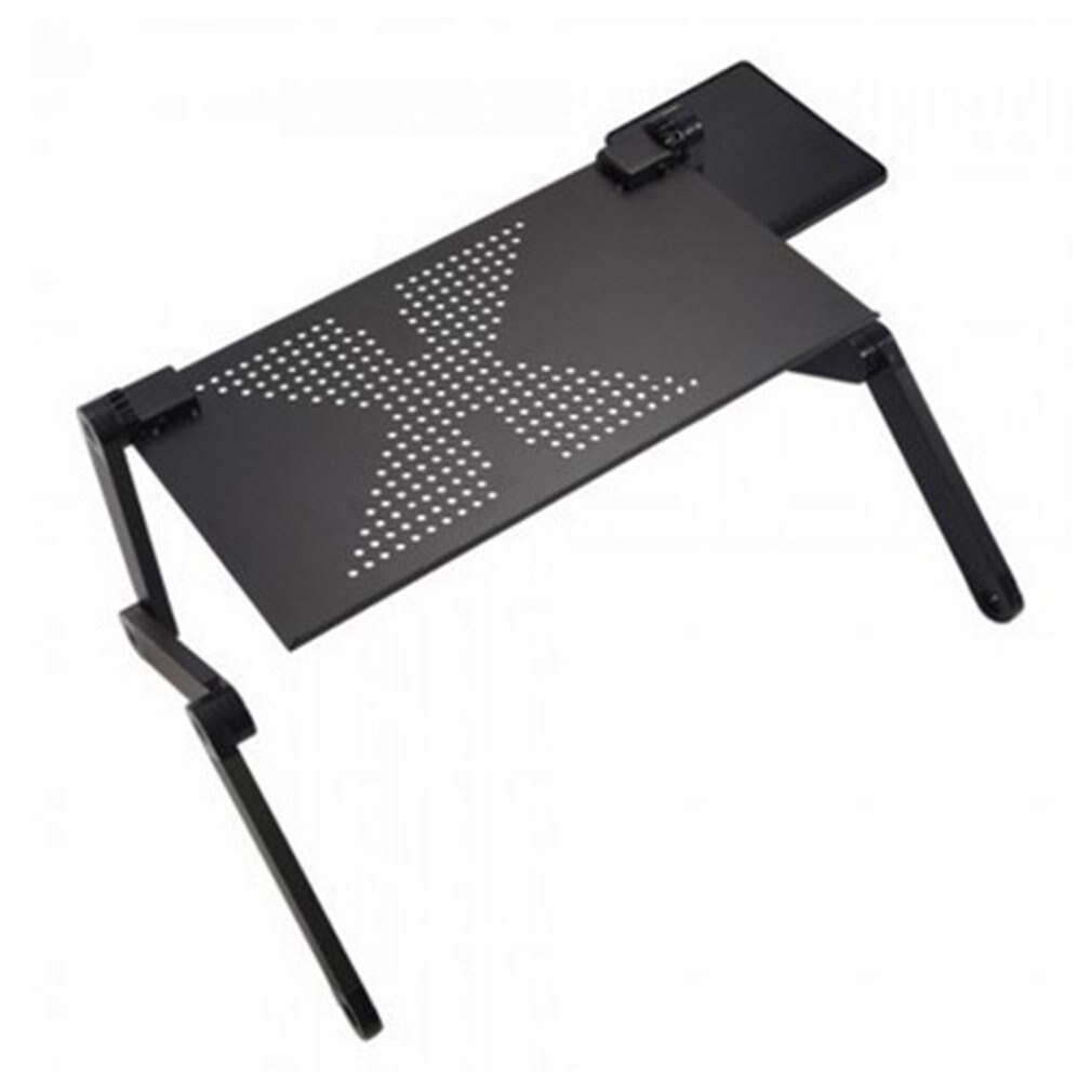 Tragbare faltbare einstellbare klapptisch für Laptop Schreibtisch Computer mesa para Notizbuch Stand Tablett Für Sofa Bett Schwarz