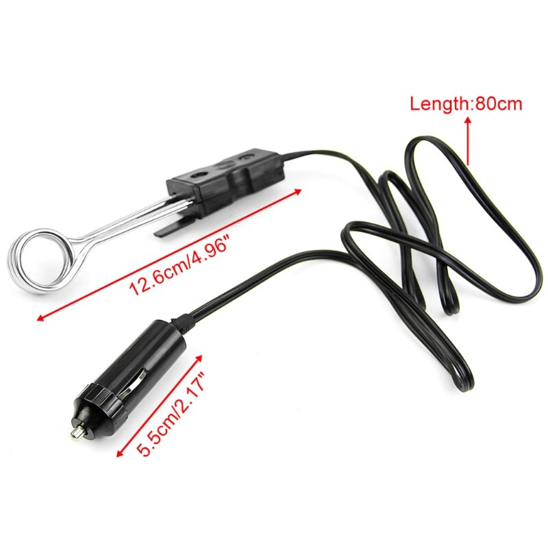 Mini Portable 12V voiture thermoplongeur thé café eau Auto chauffe-eau U1JE