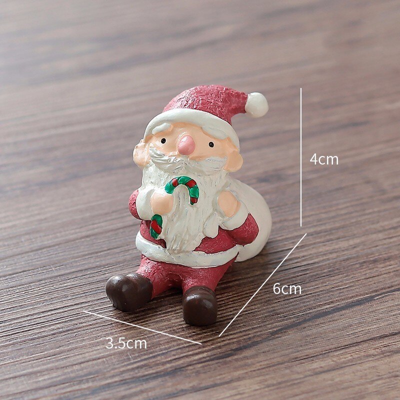 Joulupukki joulukoristeet minipatsas malli askartelu bonsai-sisustus miniatyyri kodin keiju puutarhakoriste tee itse asusteet
