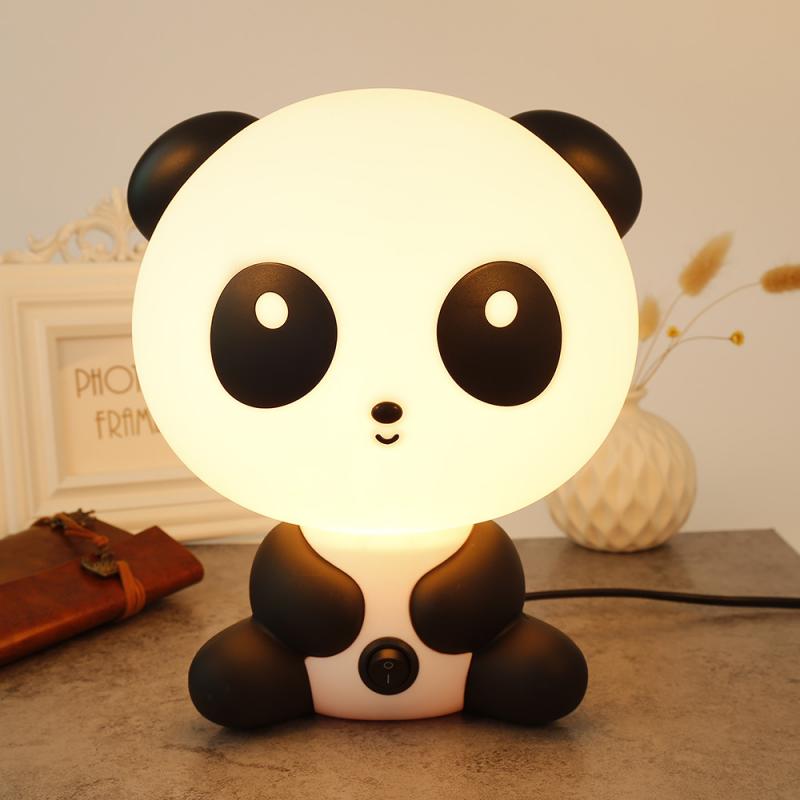 Sleeping LED Night Lamp Chrismas Battery Models Pretty Cute Panda Cartoon Animal Night Light Kids Bed Desk Table Lamp Night