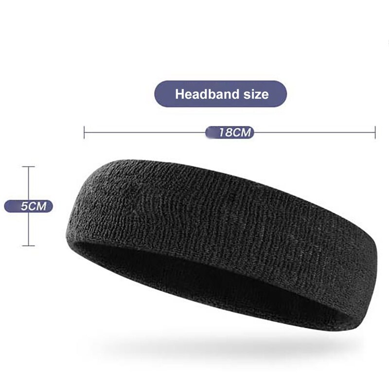 Pols Sport + 1 Pc Hair Band Wrap Bandage Fitness Hand Ademend Zweet Ondersteuning Polsband Absorberende Hoofd Wrap Katoen Set