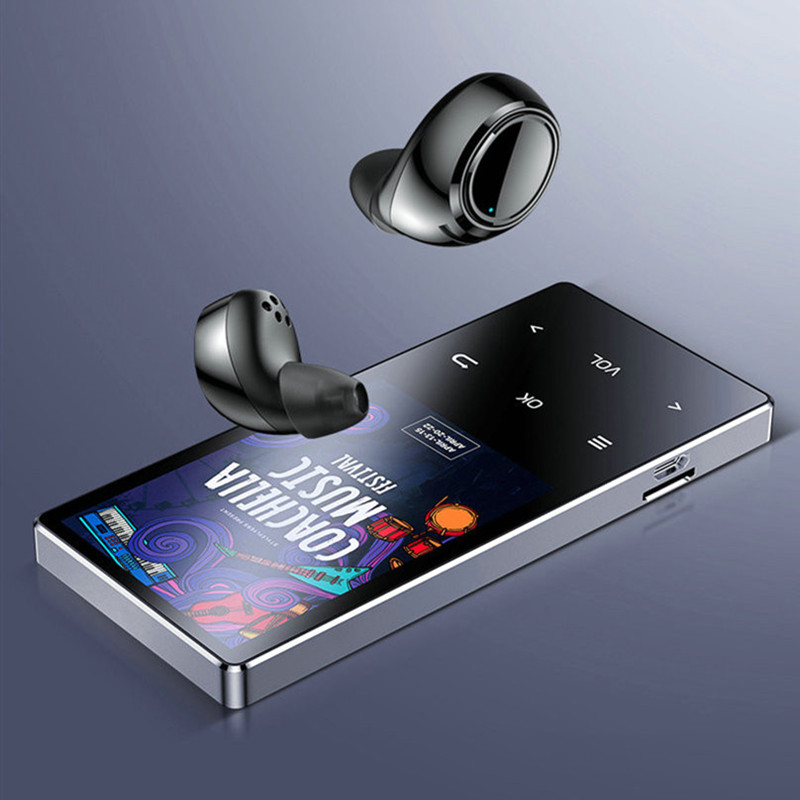 Nintaus  x2 lettore bluetooth  mp3 mp4 autosoitin kosketusnäyttö fm radio musiikki luento tallennin usb reproduktio mini urheilukävely