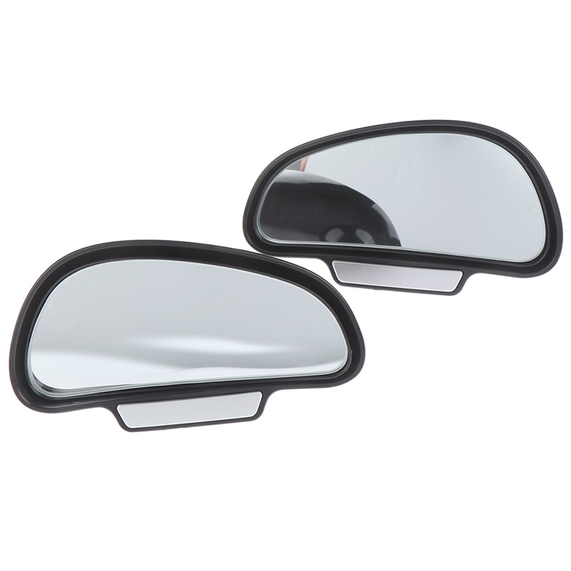 Zwart 360 Graden Verstelbare Auto Spiegel Groothoek Side Rear Spiegels blind spot Snap manier voor parking Extra achteruitrijcamera spiegel