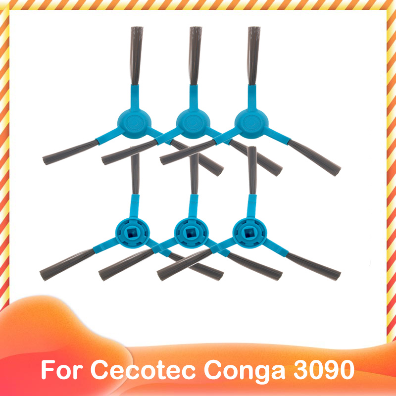 Para Conga 3090/Viomi 1X cepillo lateral de rodillo principal filtro Hepa paño de mopa trapo repuestos de limpiador accesorio de Robot aspirador: Castaño