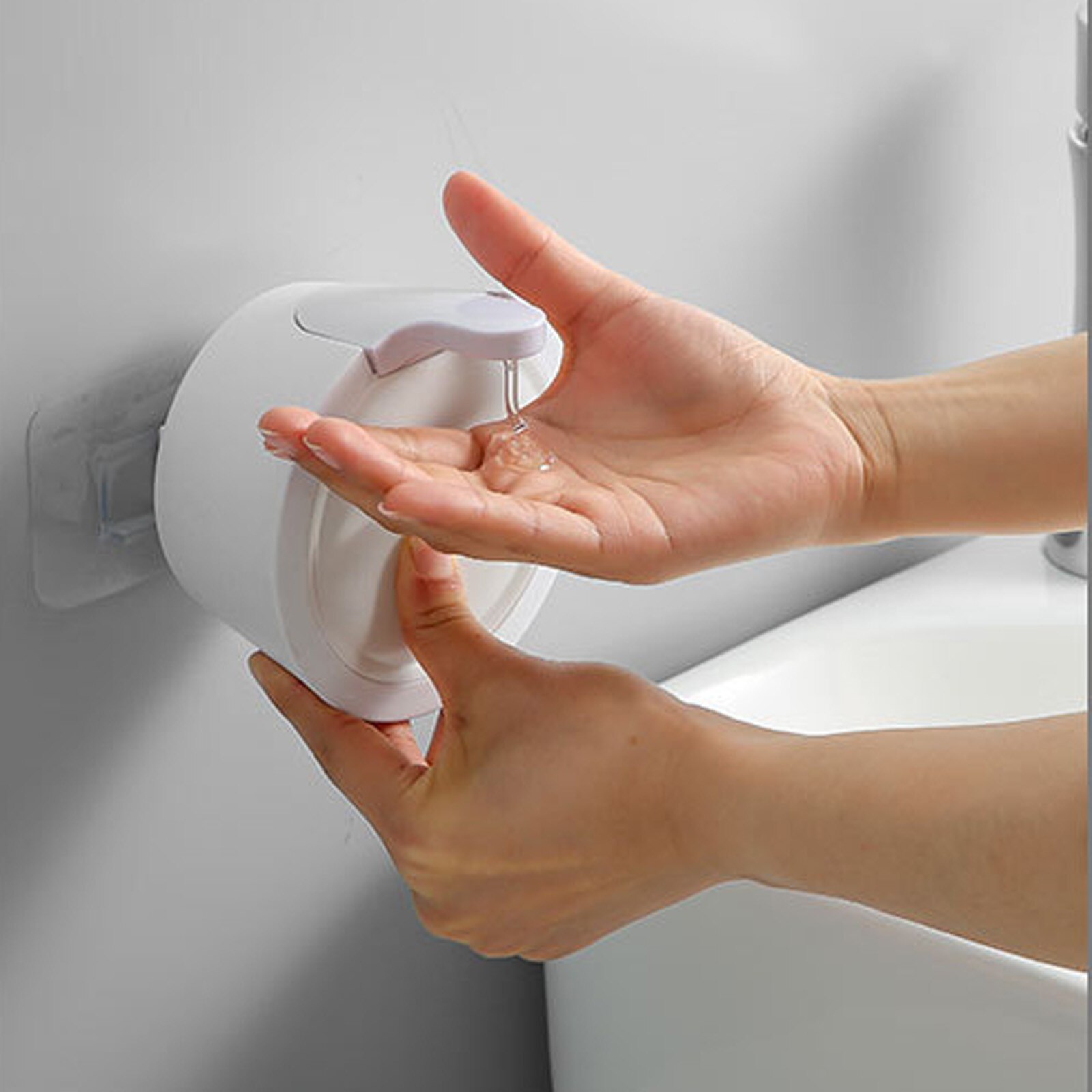 Zeepdispenser Zeep Handpers Zeepdispenser Keuken Badkamer Geen Spoor Wall-Mount Zeepdispenser