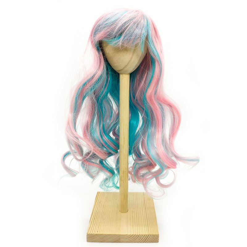 1/3 30-35 cm bricolage BJD SD MSD bouclés produit fini poupée perruques longs brun haute température fibre cheveux pour poupées accessoires: Multicolore