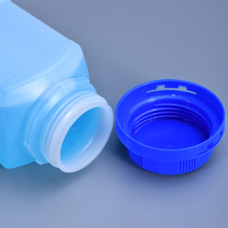 4 stk  av 500ml tomme hdpe-flasker med lokk firkantet flaske med avlet munn til flytende malingskrem til matvareoppbevaring