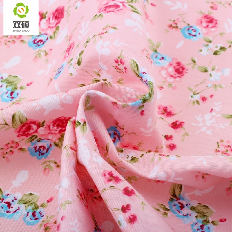 Shuanshuo Patchwork Cotton Fabric Fat Quaters Tilda Cloth Quilting Patchwork Fabrics For Sewing Doll Cloth 4pcs/lots 40*50CM