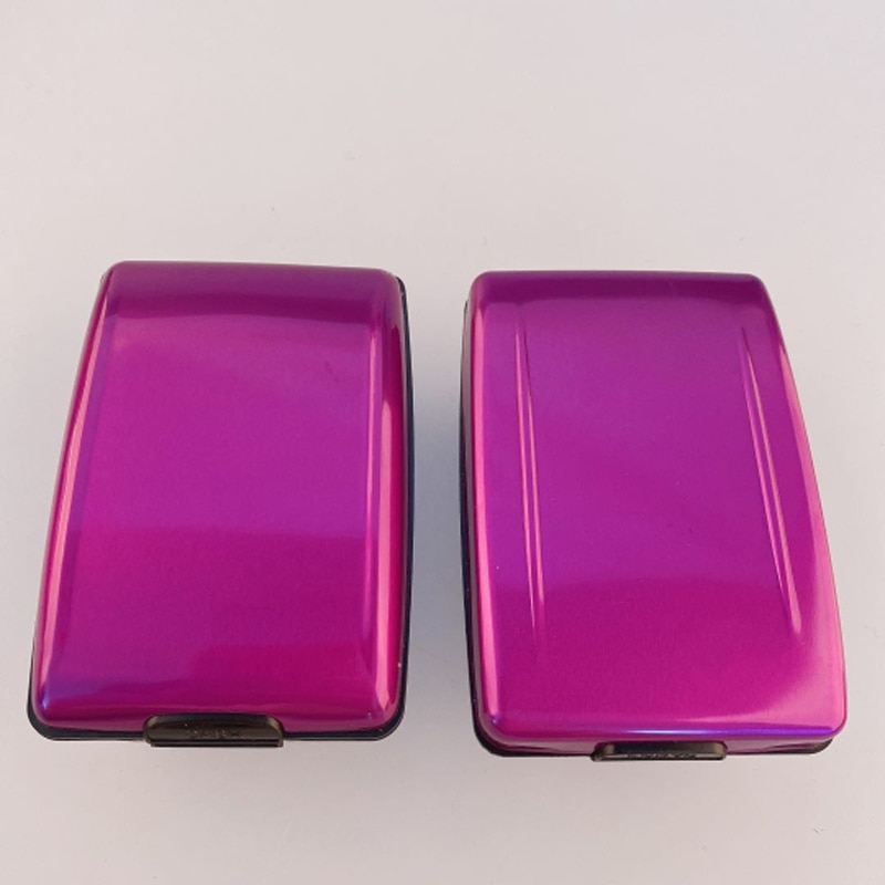 Portefeuille de carte en aluminium multifonction RFID bloquant le porte-carte de crédit pour les hommes femmes voyage affaires pièces de monnaie