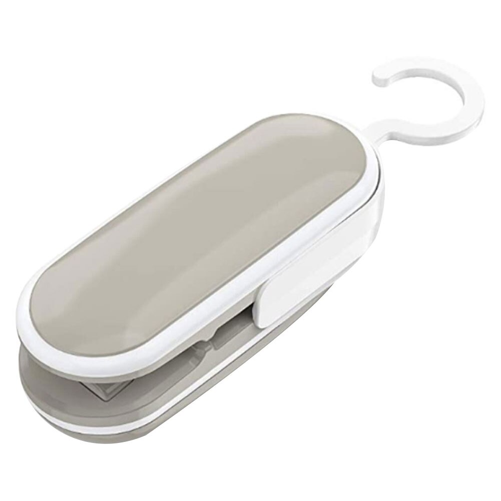 Mini Machine à sceller à la main 2 en 1, Machine à sceller à la chaleur, pince pour sac de collation, outil de presse à main Portable pour ménage gris: Gris clair
